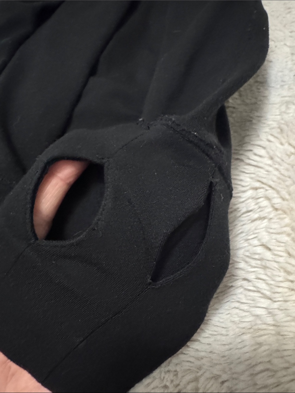 GAP Black Zip-Up Track Jacket With Thumb Holes | XS - Picture 7 of 7